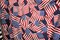 1 Yard American Flags Print Stretch Fabric for Patriotic Swimwear Costumes Dancewear and Active Apparel 58" x 60" Inch Width